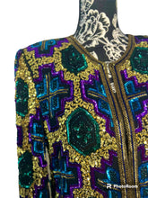 Load image into Gallery viewer, Vintage Sequin Brilliante Blazer
