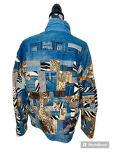 Load image into Gallery viewer, Custom Animal Print Denim Jacket
