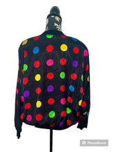 Load image into Gallery viewer, Vintage Polka Dot Bomber Jacket
